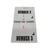 25 Numbered Barbershop Check Pads (Number 3)