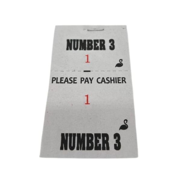 25 Numbered Barbershop Check Pads (Number 3)