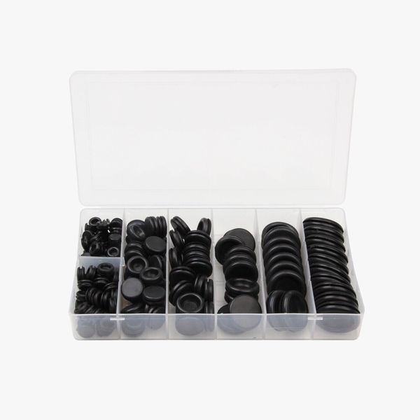 170pcsRubber Plug Firewall Hole Stopper Electrical Wiring Gasket Set Bundle