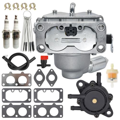 Carbpro 792295 Carburetor With Fuel Pump and Gasket Kit for 407777 40N877 40R877 445677 445877 44L777 44M777 44P777 44R677 20-25HP Tractor Motor，Replace#796258 796227 792295 796997 Engine Lawnmower