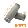 Crutch Solid Hand Grip, Replacement Cane Crutch Handgrips, 2 Pcs, Gray
