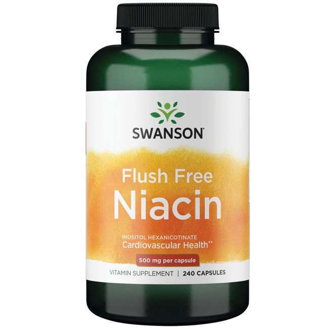 Swanson Flush Free Niacin 500 mg 240 Capsules