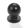 KOMOTIA 10 Pack Cabinet Knobs Matte Black Kitchen Cabinet Knobs Zinc Alloy Drawer Pulls Solid Cabinet Hardware