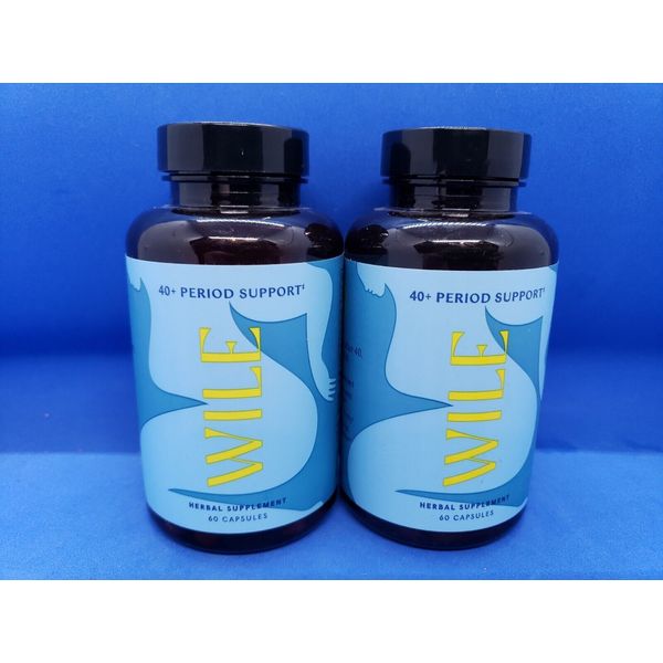 Wile 40+ Period Support Herbal Supplement 60Ct Capsules- LOT OF 2