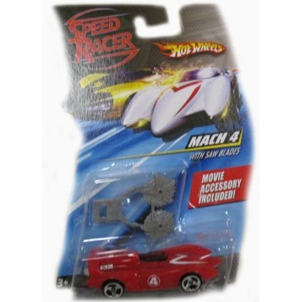 Speed Racer 1:64 Die Cast Hot Wheels Car Mach 4 with Saw Blades