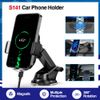 Car Wireless Charger Cup Holder 15W Fast Charging Mount Adjustable For iPhone