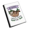 Beware Crazy Sloth Girl Passport Holder Cover