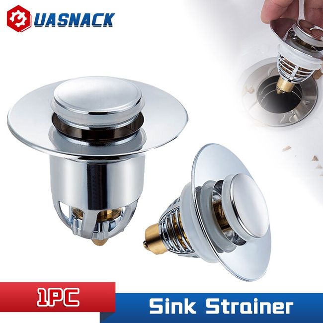 1pc Tub Stopper With Hair Catcher, Pop Up Bathtub Stopper 2-in-1, Brass Tub  Drain Stopper With Anti-Clogging Strainer, Tub Drain Plug With Metal Hair