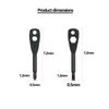 Portable Multi-Function Tool Set - Flat Head & Phillips Screwdriver, Nut Driver, Hex Screwdriver - Men's Keychain Tool (Black)