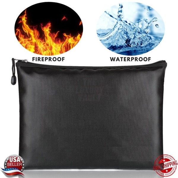 Secure Your Valuables with 2000℉ Fireproof Money Bag and Waterproof Safe Box