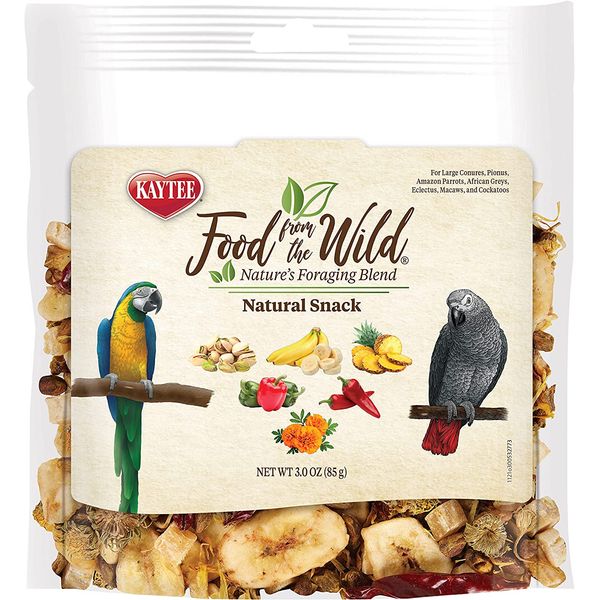 Food from the Wild Natural Pet Bird Snack Food Treats for Conures, Pionus, Amazo