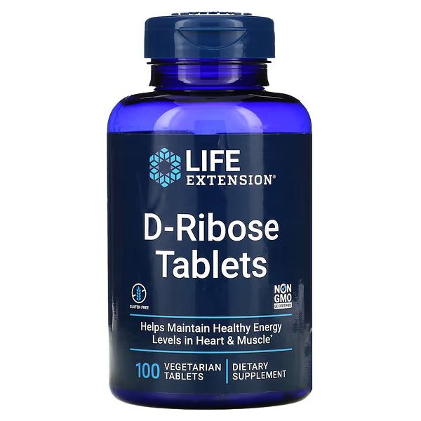 Life Extension, D-Ribose   100 tablet
