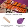 Medium Hard Mallet, Smooth Soft Playing 1 Pair Marimba Mallets Professional for Percussion Instruments(Purple) Playing accessories