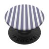 Cute Blue Grey and White Stripes Pattern Minimalist PopSockets Adhesive PopGrip