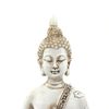 Ornerx Thai Sitting Buddha Statue for Home Decor Ivory 6.7 "