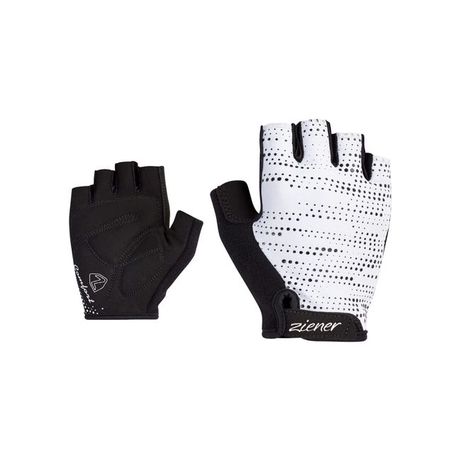 Ziener Damen CIMEA Fahrrad/Mountainbike/Radsport-Handschuhe | Kurzfinger - atmungsaktiv,dämpfend, White, 7,5