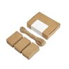Box.it.pack.it Kraft Paper Gift Tags, Brown, Rectangular 5x3 cm, 100 Pack with String, 5 x 3 cm