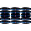 15 Pink Ribbon Wristbands with The Thin Blue Line