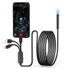 Tiardey Endoscope Inspection Camera 3 in1 Endoscope with LED Lights Compatible with iOS/Android Systems