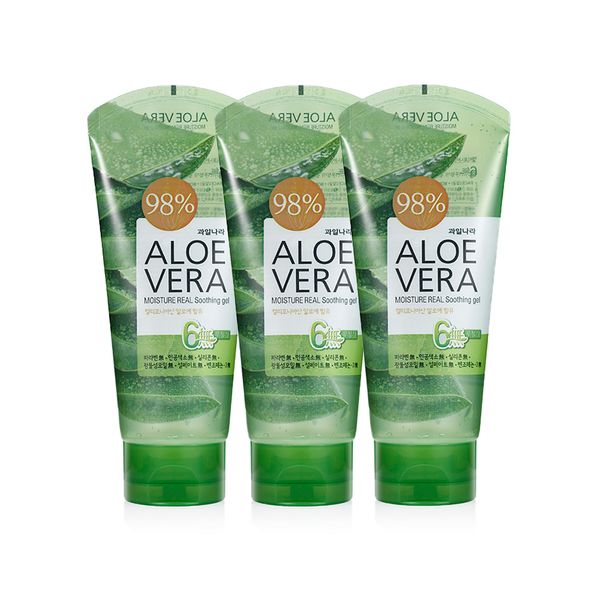 Kwailnara Aloe Vera Moisture Real Soothing Gel, 3ea, 150g