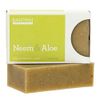 Banyan Botanicals Organic Neem & Aloe Soap - With Wheat Grass Powder, Vetiver Essential Oil & Rosemary Extract - 4 oz - Cooling & Soothing Blend that Gently Exfoliates the Skin