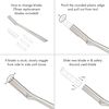 Tweezerman Facial Razor Replacement Blades (4-Pack), Silver