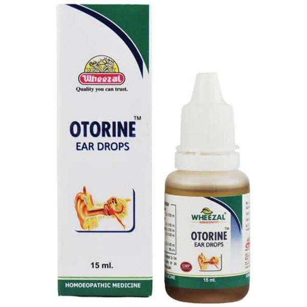 Otorine Ear Drops for Ear Wax Removal, Ear Pain, Earache, Ear Discharge, Infection of Ear, Excessive Wax, Swimmer's Ear - 15ml