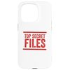 Top Secret Files For Undercover Agent Case for iPhone 15 Pro