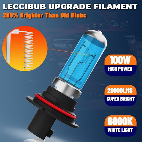 LECCIBUB Headlight Bulbs Compatible With Nissan Altima 2005-2006, 9005+H1 High Low Beam Halogen+ H11 Fog Lights Light Bulb, Super Bright 6000K White, Plug and Play, Pack of 6