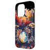 iPhone 15 Pro Drum Set Synth Wave Musical Instrument Smartphone Case