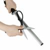 10'' Diamond Sharpening Rod Chef Knife Sharpener Honing Steel Bar Kitchen Tool