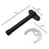 Sarini 2 Sets Replacement Basin Washer Fixing Fitting Tool Kit, Single Hole Sink Kitchen Bath Fixing Fitting Tool Kit (Black, Silver)