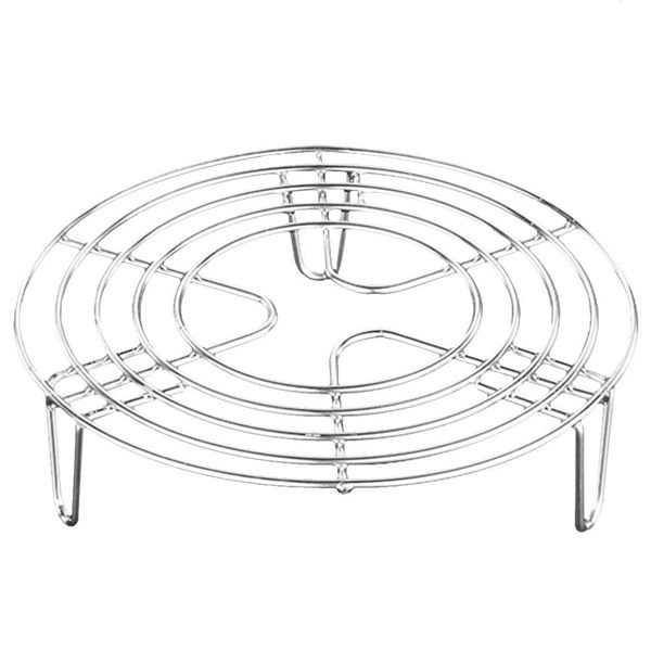 Tsumuku Steaming Plate, Steaming Plate, Stainless Steel, Multi-functional, Rice Cooker Rack, Heat Resistant Insulation Rack, Convenient for Cooking, Kitchen Utensils, Stand, Steamer, 6.3 x 6.3 x 1.6