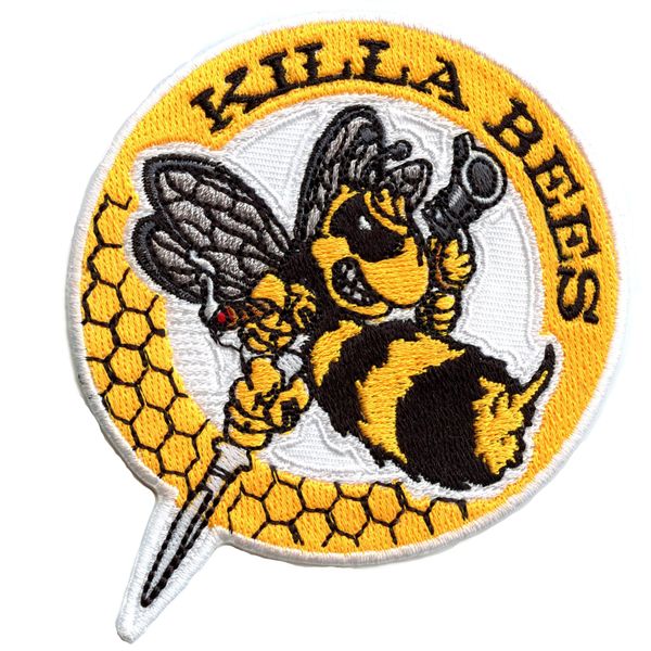 Killa Bees Rap Patch Hip Hop Music Embroidered Iron On