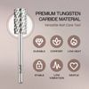 Professional Silver Large Barrel Nail Carbide Drill Bit 4X Coarse Grit