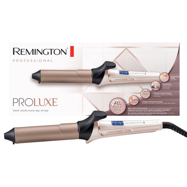 Remington Saç Maşası Proluxe Ci9132, Büyük Bukleler Için 32 Mm, Optiheat Teknolojisi, Pembe Altın