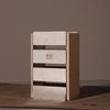 Wooden Pen Stand, Storage Case, Silver