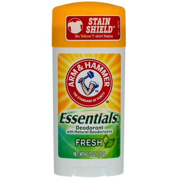 ARM & HAMMER Essentials Natural Deodorant Fresh 2.50 oz (Pack of 7)