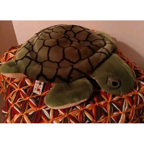 Aurora 11" Green Turtle Plush Hand Puppet