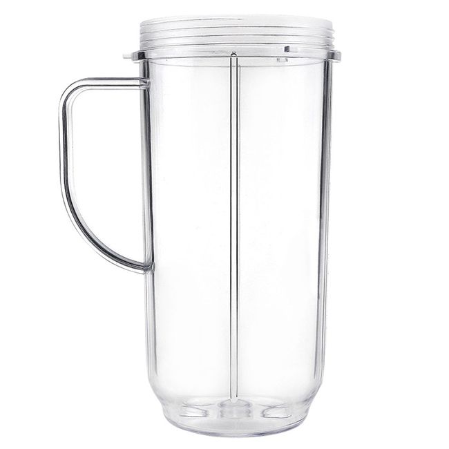 QT Tall 22oz Replacement Part Cup Mug with handle compatible with 250w Magic Bullet On-The-Go Mug