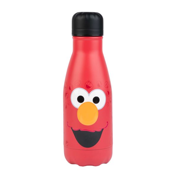 Grupo Erik Elmo Sesame Street Metal Hot&Cold Bottle 260 ml - 9 oz | 260ml Water Bottle | Sesame Street Gifts | Hot And Cold Water Bottle | Water Bottle Metal | Cute Water Bottle