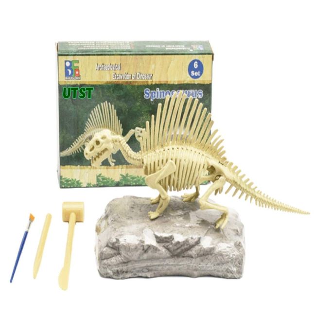 UTST Dinosaur Fossil Excavation Kit Excavation Toy Discovery Learning Set (Spinosaurs)