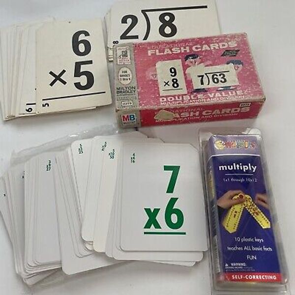 Math Learning MULTIPLICATION Wrap Up & Flashcards Division Education Homeschool