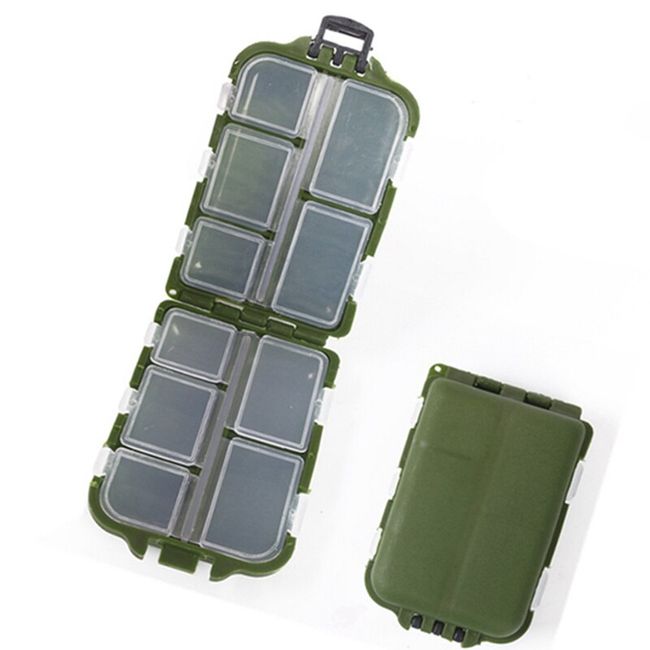 10 Compartments Tackle Boxes, Tackle Utility Boxes, Plastic Box