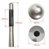 Short Antenna Car Carbon Silver 12cm Braid E15#N