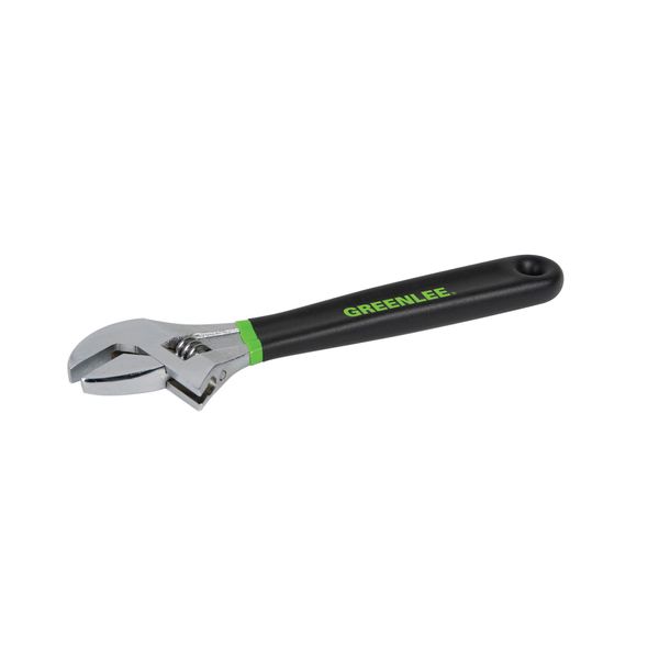 Greenlee 0154-10D Adjustable Ratcheting Wrench with Dipped Handle, 10 Inches