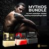 MEDUNA Exfoliating Soap Mythos Bundle 3 x 100 g - Solid Natural Soap - Handmade Soap - Vegan Care Soap - Body Soap for All Skin Types - Organic Coconut Oil & Shea Butter Men's Care - Made in Germany