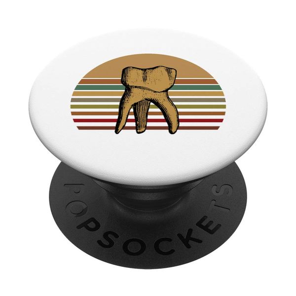 Retro Dentist Dentistry Student Dental Humor Teeth Smile PopSockets Grip and Stand for Phones and Tablets