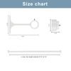 2 Pack Heavy Duty 1 Inch Diameter Single Curtain Rods 36-72” Adjustable Wi