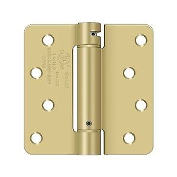 Deltana DSH4R43/4 4" x 4" x 1/4" Spring Hinge, UL Listed